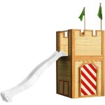 Axi arthur maison enfant avec toboggan blanc aire de jeux pour l'ext�rieur maisonnette / cabane de jeu ...