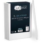 Lot de 5 toile � peindr 280gm� akademie certifi�es fsc 30x20x8. 75 cm - artina