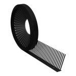 Grille stop piafs - peigne pare - oiseaux en rouleau 60mm x 5ml noir
