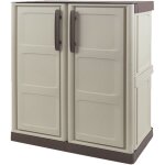 Artplast - armoire de rangement garage atelier - armoire basse 2 portes et 1 tagre rglable polypropylne ...