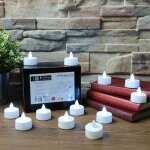 Arum lighting - lot de 24 bougies à led blanc froid effet flamme chauffe plat Arum lighting - lot de 24 bougies à led blanc froid effet flamme chauffe plat