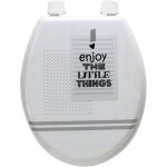 Arvix - abattant de toilette en bois compress mdf siege wc standard charnires inox