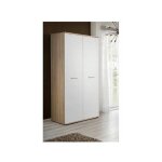 Armoire - penderie - dino - 90 cm x 191 cm x 55 cm - ch�ne et blanc - livraison gratuite