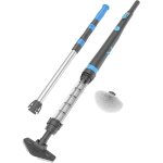 Aspirateur et brosse lectrique rechargeable pour piscine et spa - 260cm - bleu