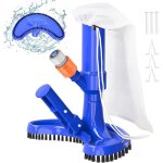 Aspirateur piscine, nettoyeur sous vide portable am�lior� avec brosse et sac, pour piscine hors sol, ...