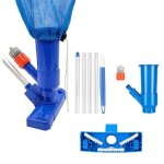 Aspirateur de piscine  vide kit, mini aspirateur  jet pour piscine, avec brosse, sac et 5 btons, accessoire ...