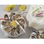 Assiettes 9 huitres empilables 'x6' - roger orfevre