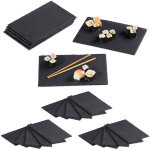 Assiettes en ardoise lot de 24 planches en ardoise 30x20 cm plateau de fromage ardoise