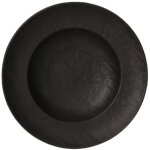 Assiette bol 25 cm vulcania en porcelaine noire