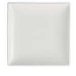 Assiettes carres blanches 180(l)mm lot de 12 olympia