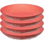 Assiette creuse, club,  22 cm, 4 pices koziol