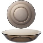 Assiette creuse duralex lys sepia marron 210 x 45 mm - lot de 6 Assiette creuse duralex lys sepia marron 210 x 45 mm - lot de 6