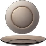 Assiette duralex lys sepia marron 235 x 20 mm - lot de 6