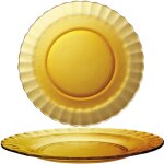 Assiette duralex picardie ambre orange 230 x 20 mm - lot de 6