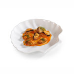 Assiette m�lamine coquille saint - jacques 25 x 23, 5 cm - pujadas