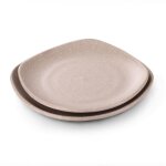Assiette mlamine stone  22, 5  27, 5 cm - pujadas