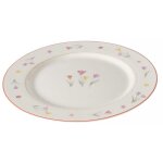 Assiette avec motif floral bl�mi, � 27 cm