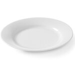 Assiette optima, porcelaine blanche, diam�tre 210 mm, lot de 12 - hendi 770856