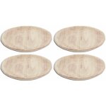 Assiettes en paulownia lot de 4 Assiettes en paulownia lot de 4