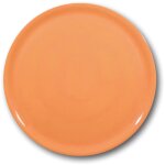 Assiette  pizza en porcelaine durable speciale, orange, 330 mm - lot de 6 pices.