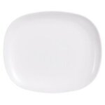 Assiette plate 28 cm - verre trempé, rectangulaire Assiette plate 28 cm - verre trempé, rectangulaire