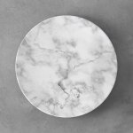 Assiette plate marmory blanche  21 cm