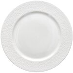 Assiette plate en porcelaine blanche golf diamtre 27 cm