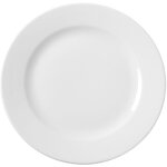 Assiette plate porcelaine blanche simple � 200 mm - lot de 12 - hendi