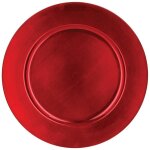 Assiette de pr�sentation colorama de no�l d33cm rouge - atmosphera cr�ateur d'int�rieur