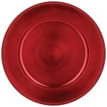 Assiette de pr�sentation colorama de no�l d33cm rouge - atmosphera cr�ateur d'int�rieur