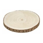 Paris prix - assiette de pr�sentation marron glac� 30cm naturel