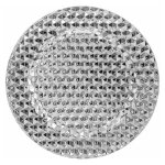 Assiette de prsentation pixel 33cm argent - paris prix