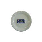 Assiette x50 carton blanc 18cm publi embal Assiette x50 carton blanc 18cm publi embal