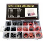 Assortiment de 141 joints d'�tanch�it� en caoutchouc, 18 tailles de joints toriques en fibre pour �l�ments ...