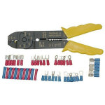 Assortiment de 48 cosses electriques et pince a sertir