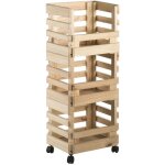 Caisse de rangement sur roulettes evolution (lot de 3)
