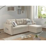 Bestmobilier - astoria - canap d'angle rversible - convertible avec coffre - style contemporain - 4 ...