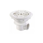 Bonde de fond Ø210 mm béton, liner - blanc Bonde de fond Ø210 mm béton, liner - blanc