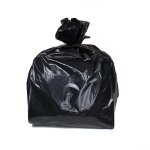 Astuceo - sac poubelle 100 litres noir polythylne 82 x 87 cm - lot de 20
