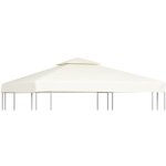 Asupermall - fimei recouvrement de remplacement d'auvent 310 g / m� 3x3m blanc cr�me