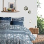 Atelier du coton - housse de couette 240x220 debby + 2 taies coton bio 57 fils