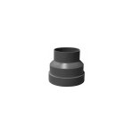 Atlantic ? r�duction conique pvc 80 / 60 ? 422221 ? r�ducteur et manchon vmc ? diam�tre 80 / 60 mm pour ...