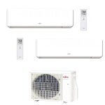 Atlantic fujitsu - pack climatiseur atlantic bi split takao m2 confort 5kw + 2 unit�s 2500w a + + + ( ...