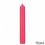 10 bougies baton olia h16cm diam 2. 1cm rose clair