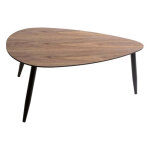 Atmosphera - lot de 2 tables basses façon noyer mileo Atmosphera - lot de 2 tables basses façon noyer mileo