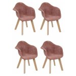 Atmosphera - chaise design enfant lena 56cm rose