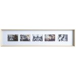 Cadre p�le - m�le en bois 5 photos 10x15cm 'axel' - beige - l 97, 3 x p 4, 9 x h 22, 2 cm - livraison ...