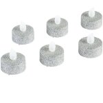 Fééric lights and christmas - lot de 6 bougies votive pailletées led argent Fééric lights and christmas - lot de 6 bougies votive pailletées led argent