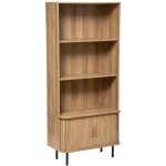 Atmosphera - bibliothque 2 portes colva effet chne 80x180cm crateur d'intrieur