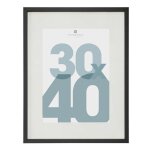 Cadre photo en verre 'manu' 30x40cm noir